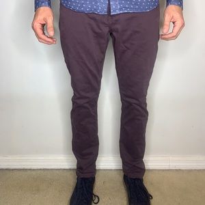 PAIGE Men's Slim Jeans in Dark Purple